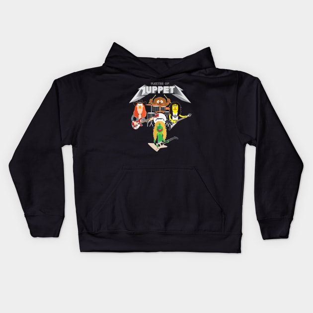 Master of Muppets 2 - Muppets as Metallica Band Kids Hoodie by Baby Rockstar